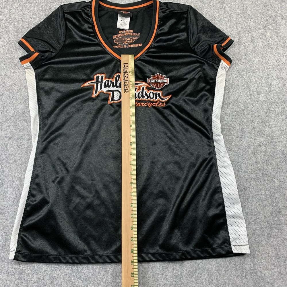 Harley-Davidson Embroidered Jersey Size XL Kewanee IL Polyester T Shirt - Picture 6 of 8